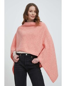 United Colors of Benetton poncho il lana colore rosa
