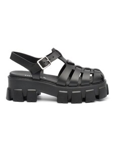 Sandalo Prada 1X853M in gomma nero