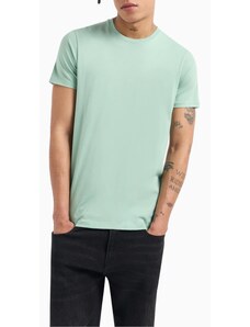 T-shirt verde menta uomo armani exchange regular fit in cotone pima 8nzt74 s