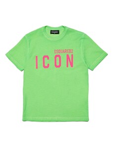 DSQUARED KIDS T-shirt verde dsq2 Icon