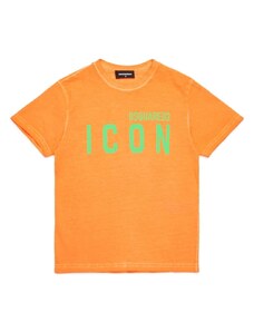 DSQUARED KIDS T-shirt arancione dsq2 Icon