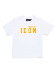 DSQUARED KIDS T-shirt bianca neonato dsq2 icon