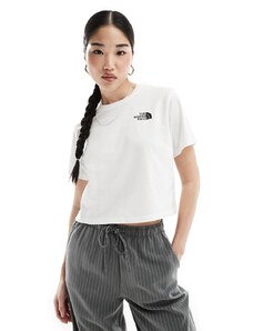 The North Face - Simple Dome - T-shirt corta bianca con logo-Bianco