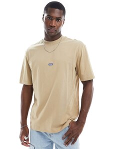 HUGO Blue - T-shirt vestibilità comoda beige-Neutro