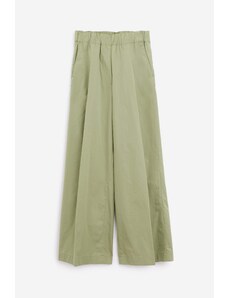 Dries Van Noten Pantalone PILA in cotone verde