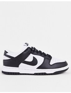 Nike - Dunk - Sneakers basse bianche e nere-Bianco