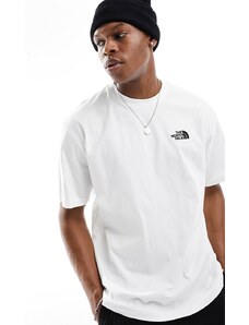 The North Face - Simple Dome - T-shirt oversize bianca con logo-Bianco