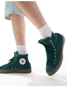 Converse - Chuck Taylor All Star Hi - Sneakers alte verde scuro con suola in gomma