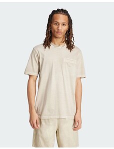 adidas Originals - Essentials - T-shirt con taschino beige tinto-Neutro