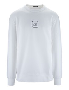 C.P. COMPANY 15CLSS050A 101 Sweatshirt-XXL Bianco Cotone, Elastan