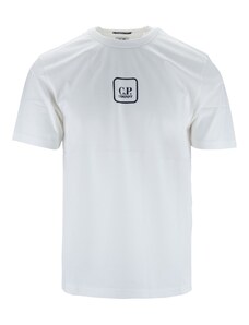 C.P. COMPANY 15CLTS048A 101 T-Shirt-S Bianco Cotone
