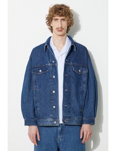 A.P.C. giacca di jeans blouson elvis uomo colore blu COGWD-H02913