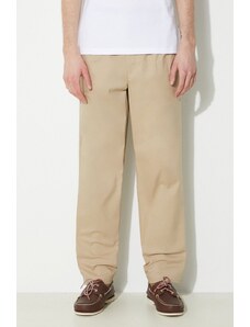 New Balance pantaloni Twill Straight Pant 30" uomo colore beige MP41575SOT