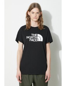 The North Face t-shirt in cotone W S/S Relaxed Easy Tee donna colore nero NF0A87N9JK31