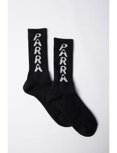by Parra calzini Hole Logo Crew Socks uomo colore nero 51176