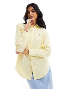 Polo Ralph Lauren - Camicia gialla con logo-Giallo