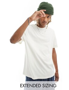 ASOS DESIGN - T-shirt comoda écru-Bianco
