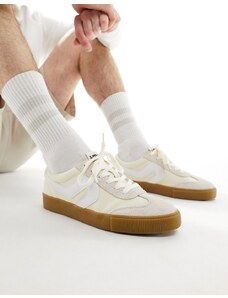 Levi's - Sneak - Sneakers in misto camoscio color crema con suola in gomma-Bianco