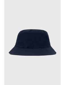 Barbour cappello reversibile Hutton Reversible Bucket Hat colore blu navy MHA0839