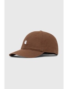 Carhartt WIP berretto da baseball in cotone Madison Logo Cap colore marrone I023750.22UXX