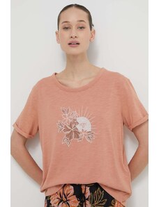Roxy t-shirt donna colore arancione ERJZT05667
