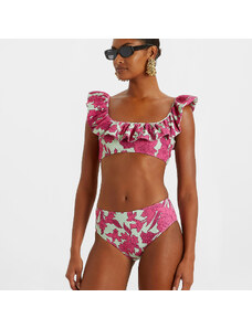 La DoubleJ Swimwear gend - Ruffle Bikini Top Lilium Purple L 92% Polyamide 8% Elastane