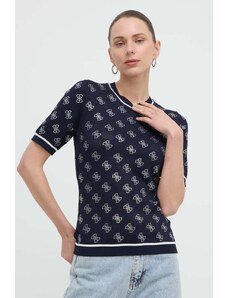 Guess t-shirt donna colore blu navy
