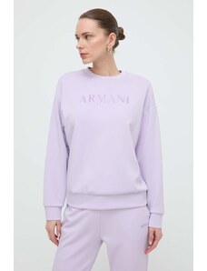 Armani Exchange felpa donna colore violetto