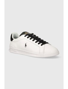 Polo Ralph Lauren sneakers in pelle Hrt Crt II colore bianco 809923929001