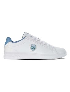 K-Swiss sneakers in pelle COURT SHIELD colore bianco