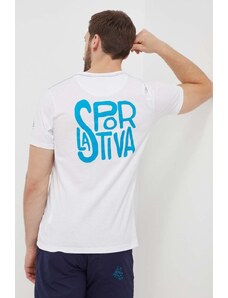 LA Sportiva t-shirt Back Logo uomo colore bianco F04000000