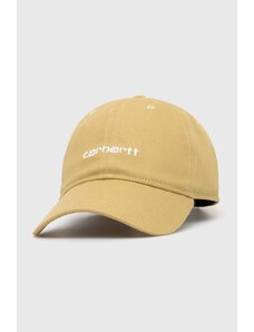 Carhartt WIP berretto da baseball in cotone Canvas Script Cap colore beige I028876.22WXX