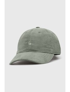 Carhartt WIP berretto da baseball in cotone Harlem Cap colore verde I028955.1YFXX