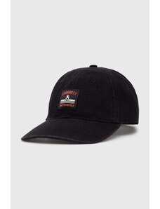 Carhartt WIP berretto da baseball in cotone Field Cap colore nero con applicazione I033216.89XX