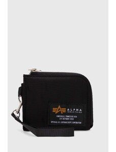Alpha Industries portafoglio Label Wallet colore nero 108957