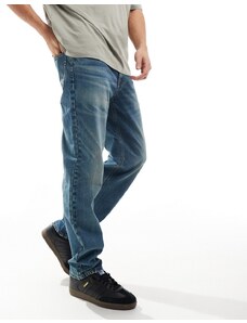 ASOS DESIGN - Jeans dritti blu, lavaggio medio