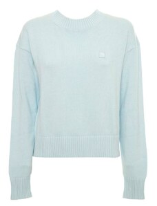 Calvin Klein Pullover azzurro in maglia con logo