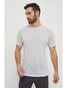 Jack Wolfskin maglietta da sport Vonnan colore grigio