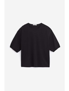 LEMAIRE T-Shirt SS RELAXED in cotone nero