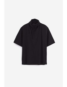 LEMAIRE T-Shirt T-SHIRT WITH FOULARD in cotone nero