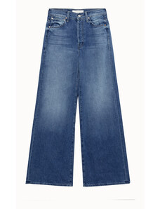 MOTHER the ditcher roller sneak jeans in solid color cotton