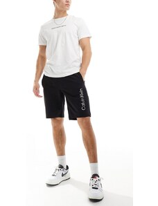 Calvin Klein - Degrade - Pantaloncini in jersey neri con logo-Nero