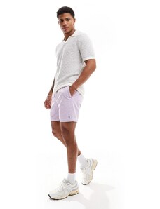 Polo Ralph Lauren - Prepsters - Pantaloncini lilla a coste con logo iconico-Viola