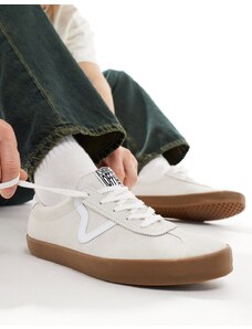 Vans - Sneakers sportive bianco sporco con suola bassa in gomma