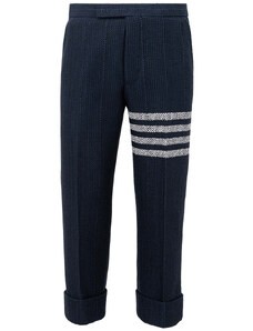 Pantalone in Tweed blu Thom Browne 48 Blu 2000000015095