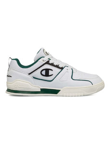 Sneakers bianche e verdi da uomo con logo laterale Champion 3 Point Low
