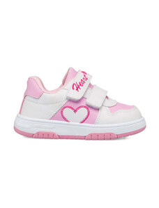Sneakers primi passi bianche e rosa da bambina Le scarpe di Alice