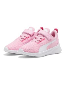 Sneakers rosa da bambina in tessuto mesh Puma Flyer Runner V PS