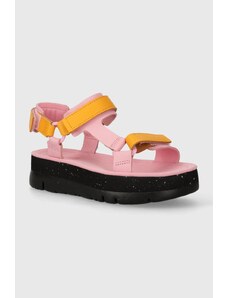 Camper sandali in pelle Oruga Up donna colore rosa K201037.033