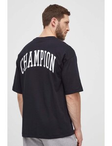 Champion t-shirt in cotone uomo colore nero 219855